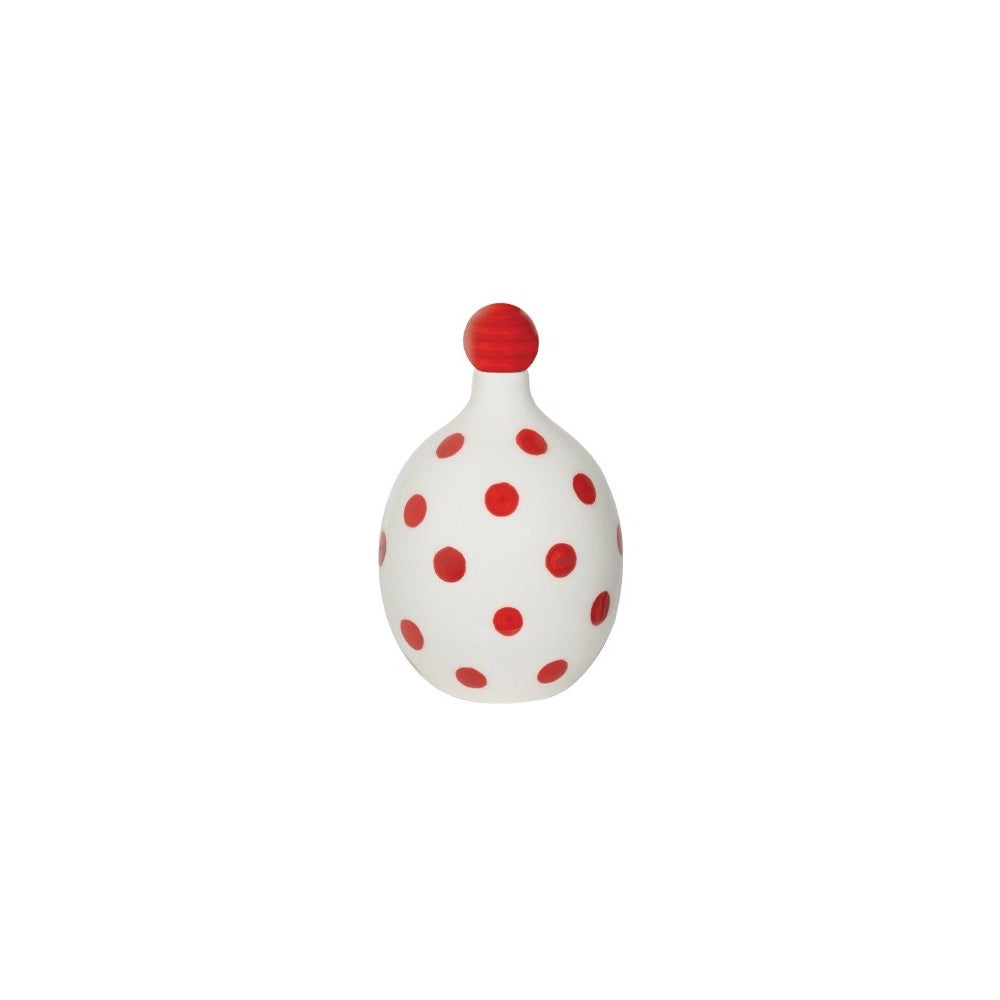 Lido - Bottiglia in ceramica a Pois Rossi Zafferano