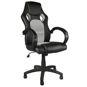 Sedia Poltrona Da Ufficio Direzionale Ruote Girevoli Sportiva Racer Gaming Grey