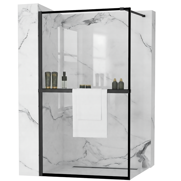 Parete Doccia Rea Bler 110 Con Mensola Evo