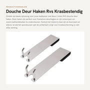 Hanger per doccia in acciaio inossidabile - 2 pezzi - resistente alle graffi - antiscivolo - adatto per vetro doccia senza cornice - fissaggio solido - hanger per doccia