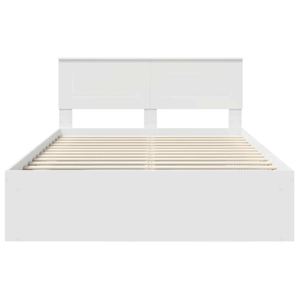 Struttura del letto Bianco 140 x 190 cm Legno multistrato 3407868