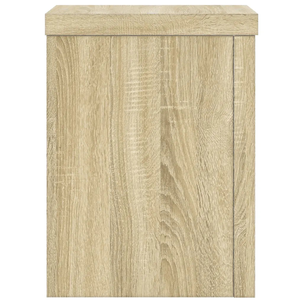 vidaXL Supporti per Piante 2 pz Rovere 15x15x20 cm in Multistrato