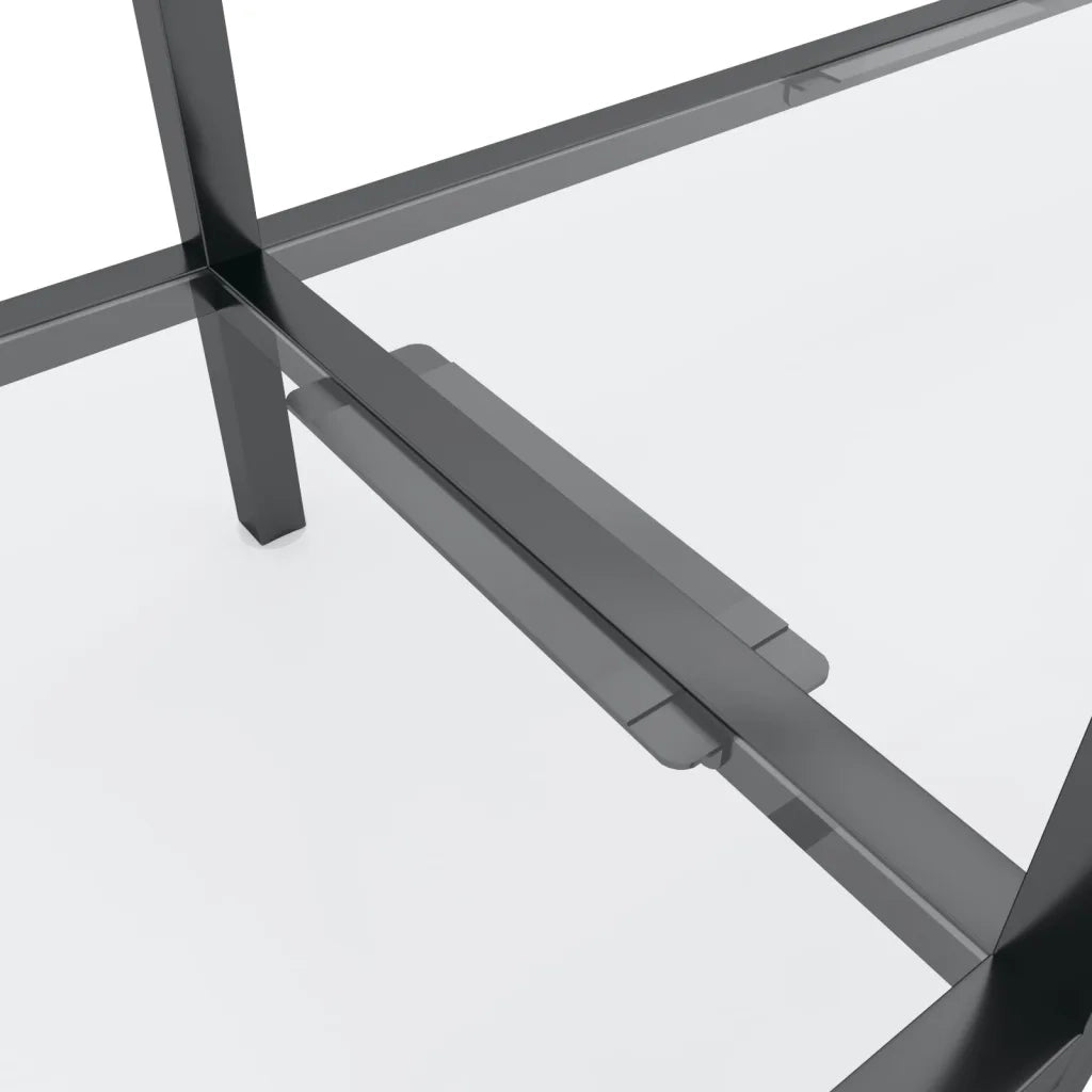 Tavolo Consolle Trasparente 180x35x75,5 cm in Vetro Temperato 331702