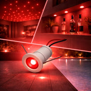 Mini faretto LED Bianco da incasso 1W 12V IP65 punto luce Rossa cielo stellato per bagno doccia esterno segnapasso scale vetrine mobili camper