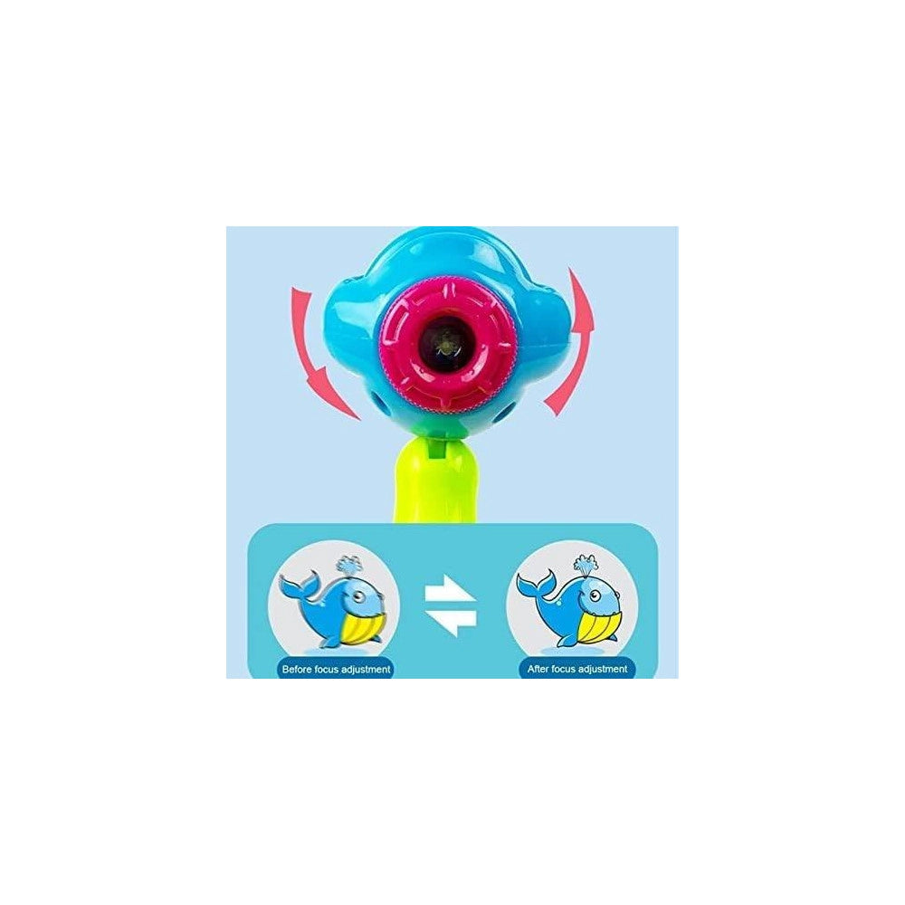 Trade Shop - Tavolo Da Disegno Per Bambini Con Proiettore Led Lavagna Educativa Giocattolo -