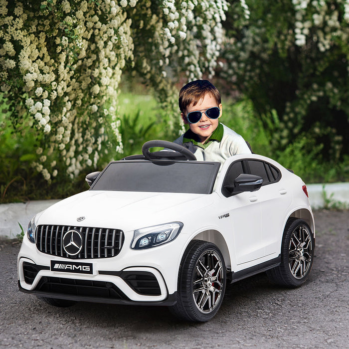 Macchina Elettrica per Bambini 12V con Licenza Mercedes GLA 45 AMG Bianca