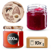 Barattoli per conserve KADAX Lerma 200 ml 10 pezzi 66 mm + coperchi "Ul"