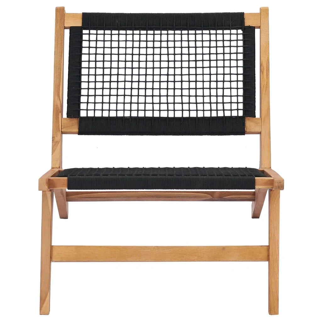 Lettino prendisole sedia a sdraio lettino prendisole letto da giardino mobili da esterno per patio con poggiapiedi legno massello di teak e corda 02_0012571