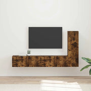 Set mobile TV 3 pcs Rovere fumé Legno multistrato 3408993