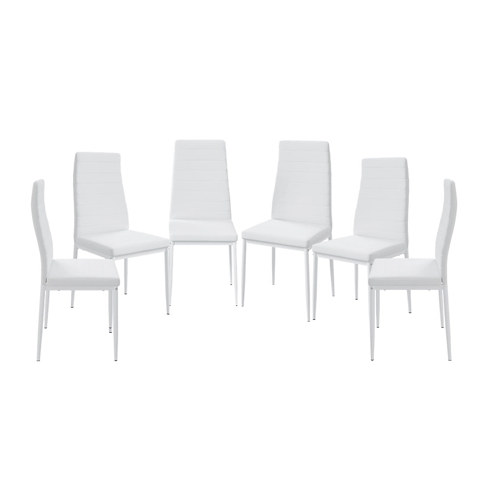 Vicco Sedia da sala da pranzo Bianco 42.5 x 48 cm Set di 6