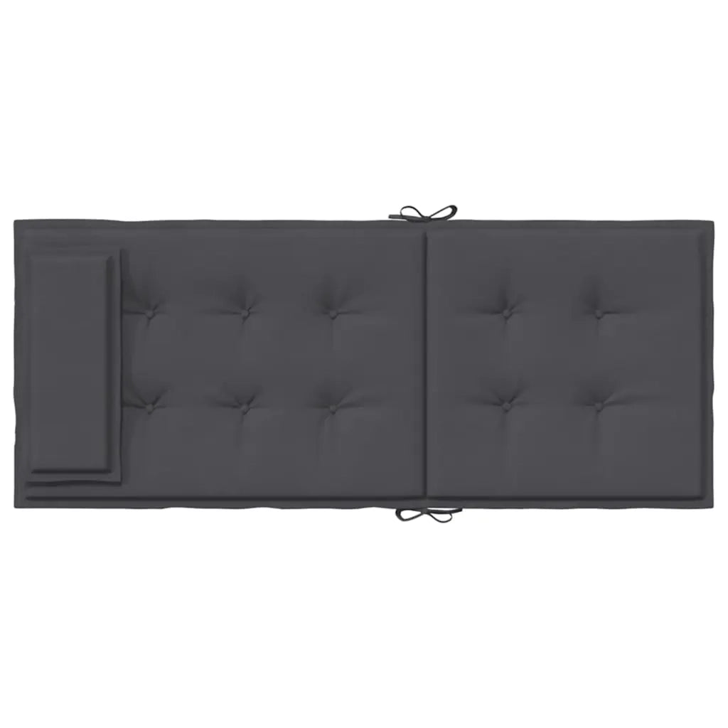 Cuscini per Sedia Schienale Alto 2 pz Antracite Tessuto Oxford 361874