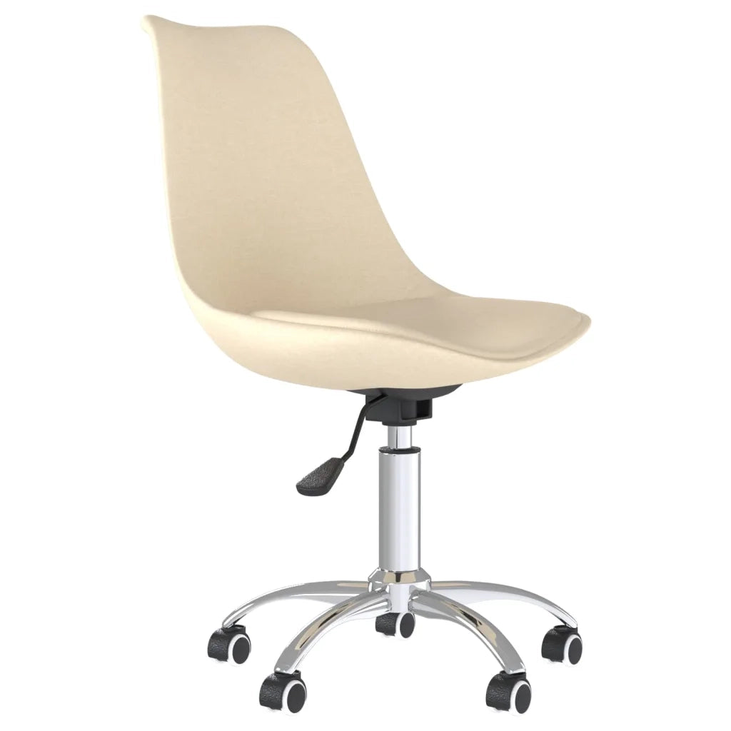 Sedie da Pranzo Girevoli 2 pz Crema in Tessuto cod mxl 29125