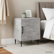 Armadio da Notte 2 pcs Grigio Cemento 43 x 34,5 x 50 cm 894802