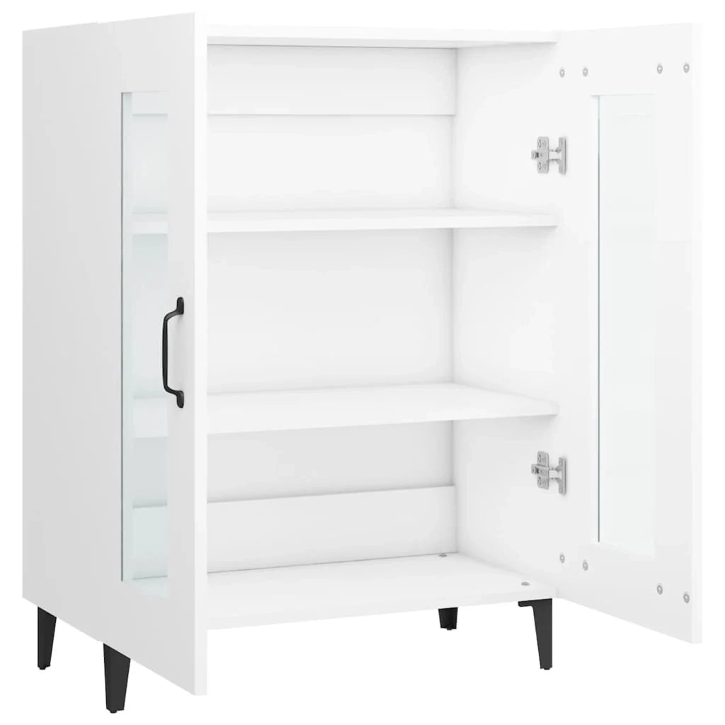 Buffet credenza cassettiera mobiletto mobile contenitore organizer per cucina soggiorno salotto 69,5 x 34 x 90 cm legno ingegnerizzato bianco 02_0030425