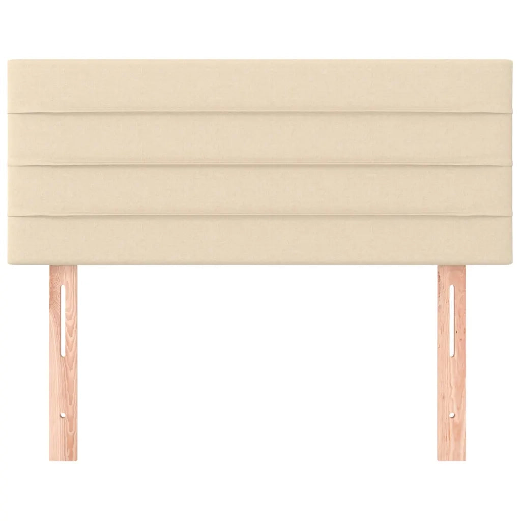 Testiera-Testata-Testiera Decorativa Crema 80x5x78/88 cm in Tessuto 133163