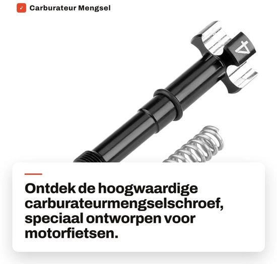 Componente di regolazione del carburatore - Adatto per modelli FCR/FCR-MX - 4-tubi - Garanzia 100% - Schroef di regolazione del carburatore