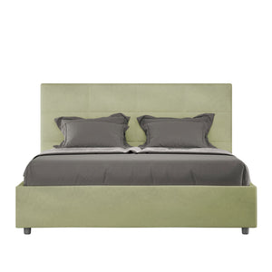 Letto Matrimoniale Francese 140x200 cm con Rete Mika Tè verde