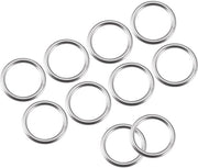 O-ring di acciaio inossidabile da 25 mm, 10 pezzi per olio e lubrificazione