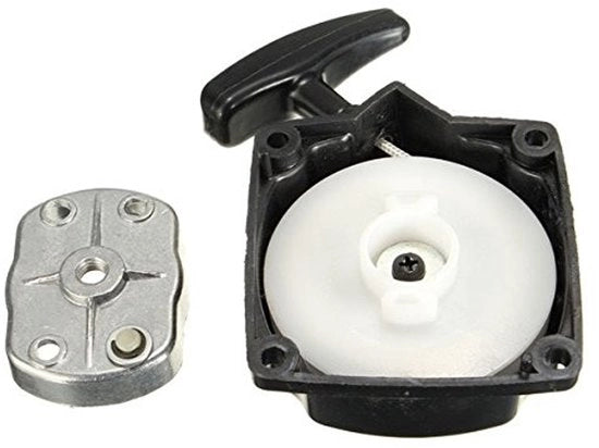 Avviamento Manuale Universale - Ritorno Indietro Portatile - Motoseghe/Coltelli di Prato - Montaggio - Distanza Fessure di Avvito 67mm - Lunghezza Cavo 85cm - Meccanismo di Avvio