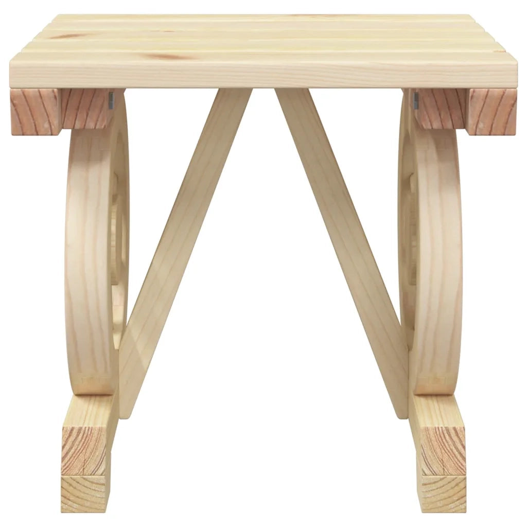 Set Salotto da Giardino 3 pz in Legno Massello di Abete