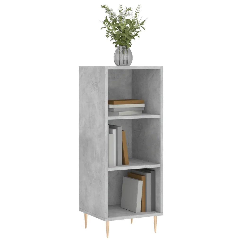 Credenza | Madia | Buffet da pranzo | Armadio da pranzo Grigio Cemento 34,5x32,5x90 cm in Legno Multistrato