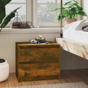 Comodino-Tavolino da notte Rovere Fumo 50x39x43,5 cm in Legno Multistrato