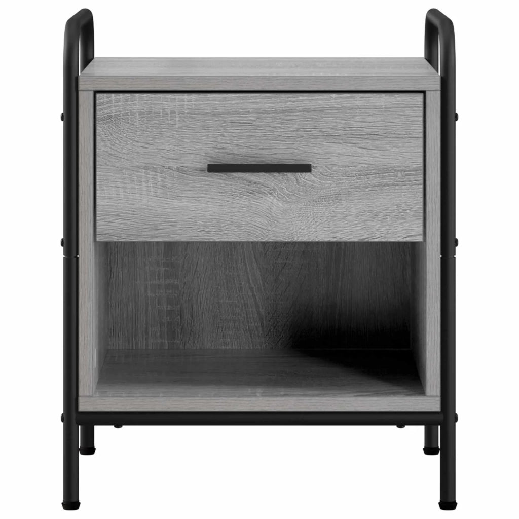 Armadio da Notte 2 pz Sonoma grigio 40 x 30 x 50 cm 8013501