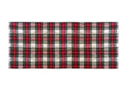 Tovaglia Cucina Soggiorno Misto Cotone Fantasia Tinto In Filo Con Lurex Mod. Natalina Scozzese - Runner - Panna