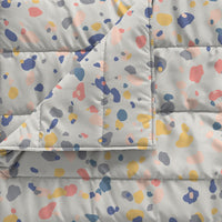 Trapuntino Estivo Matrimoniale in Microfibra 100 gr con Stampa Background Basic