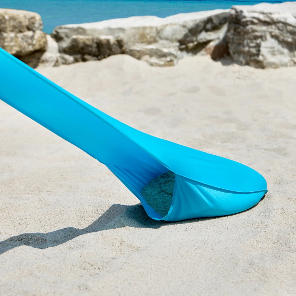 Tenda da spiaggia portatile tenda parasole spiaggia con protezione dai raggi UV UPF 30+ Azzurro OZT01-HB