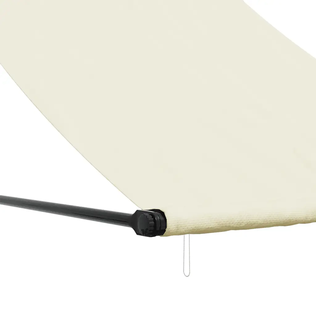 Tenda da Sole Retrattile Crema 100x150 cm in Tessuto e Acciaio 368757