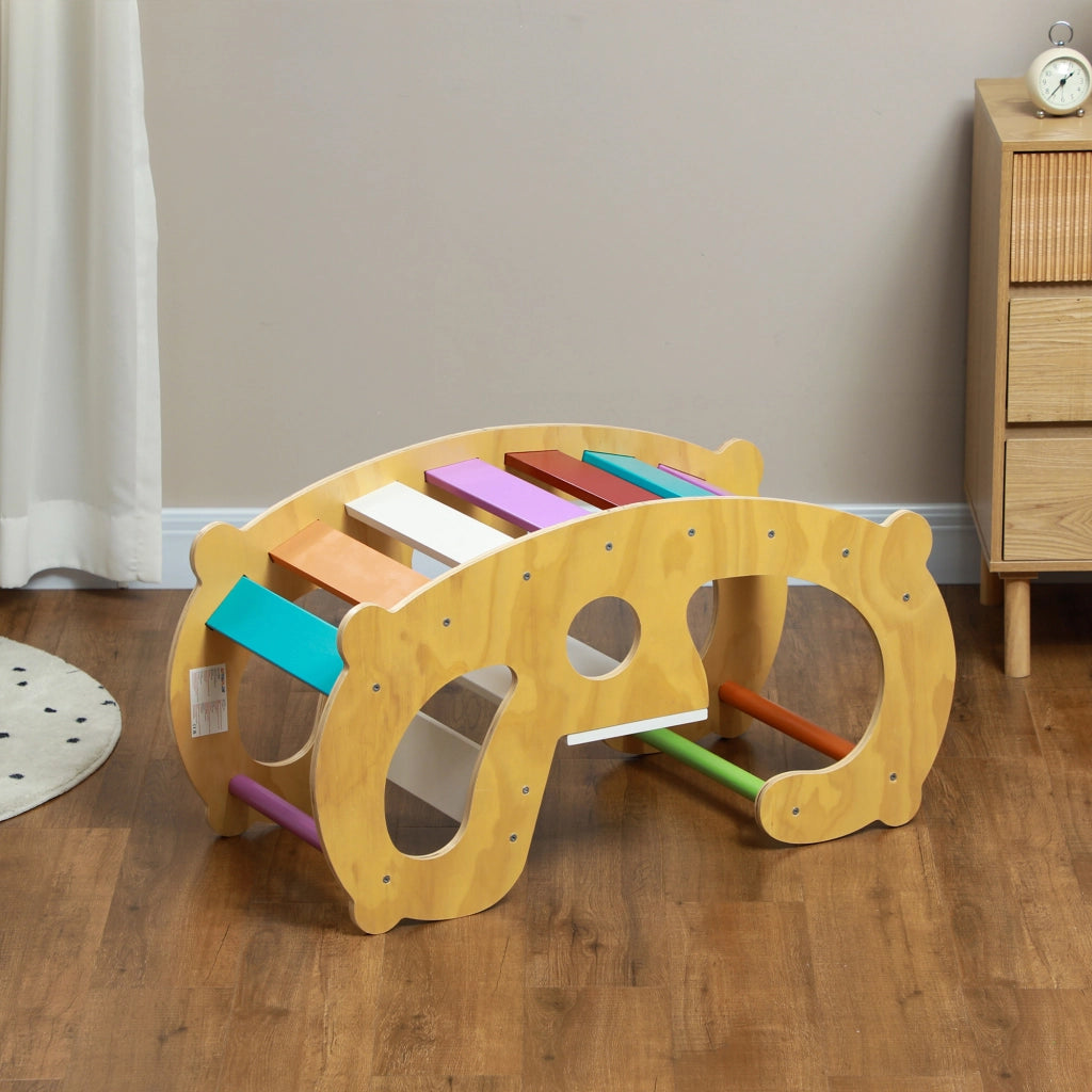 Sedia a dondolo arcobaleno per bambini ¨C zephmum ¨C 2 in 1, 18-48 mesi