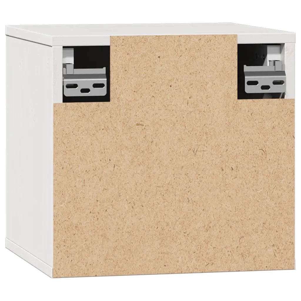 Pensile Bianco 31,5x30x30 cm in Legno Massello di Pino CFW1928639