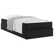 Letto singolo | Letto per adulti | Struttura letto con materasso Altro 2 pcs Nero PVC