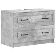 Armadio per Lavabo da Bagno UTRECHT Grigio Cemento 897678