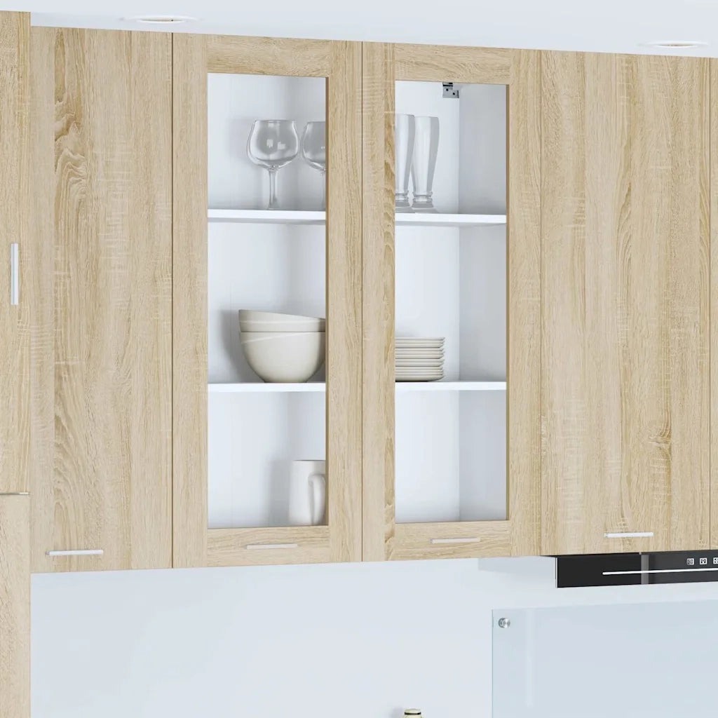 Armadio pensile con porta Rovere Sonoma 80 x 31 x 100 cm 884396
