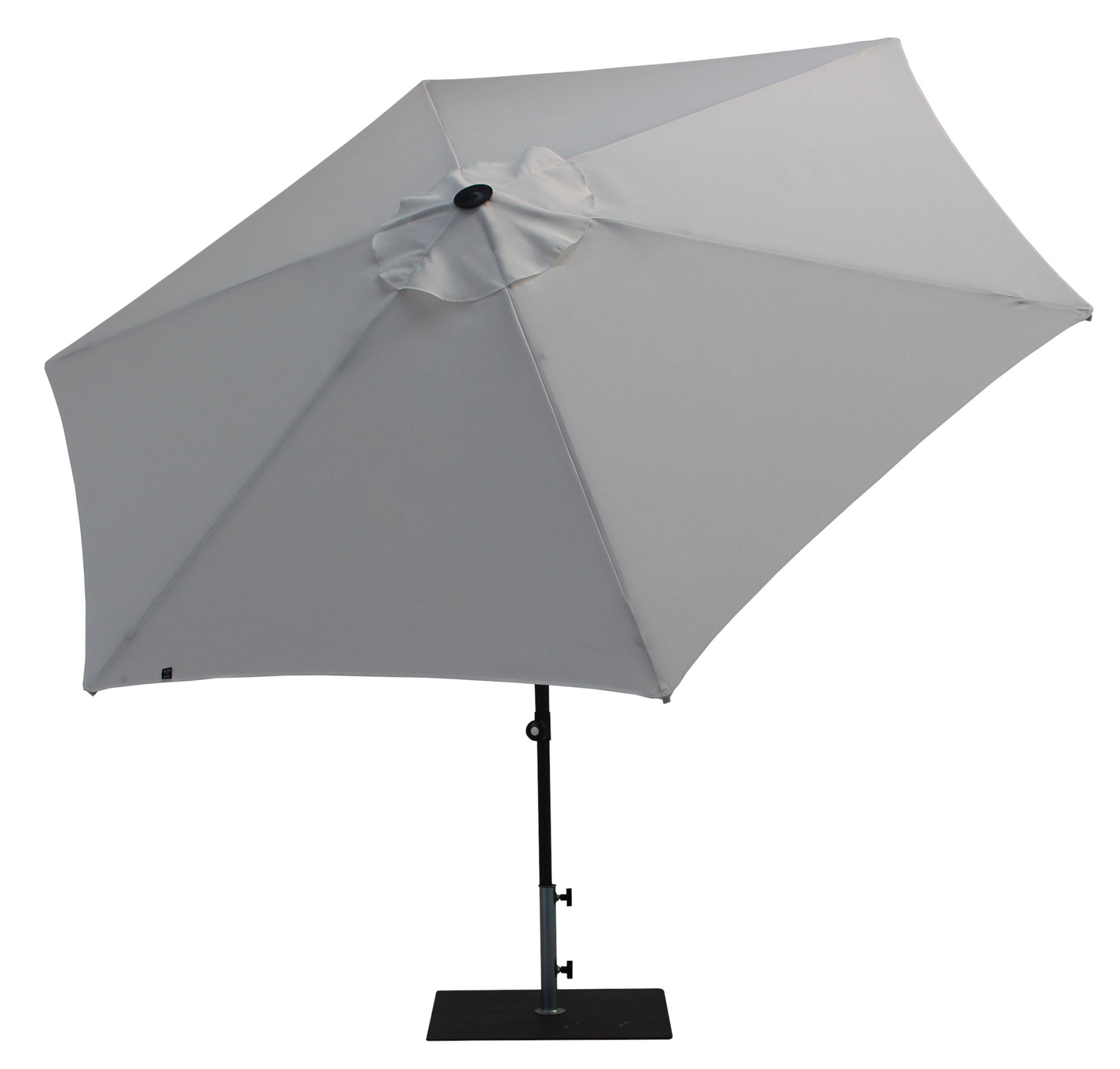 Ombrellone da Giardino Ø3 m Palo Ø38 mm in Alluminio Tessuto Poliestere Trend Bianco