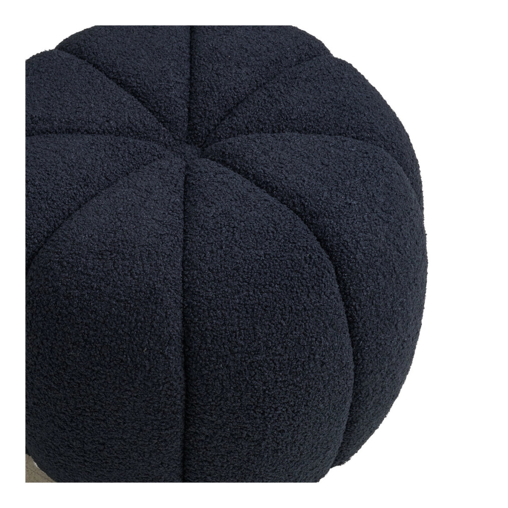 Pouf Paisley, Nero, Poliestere, 48x48x38 cm