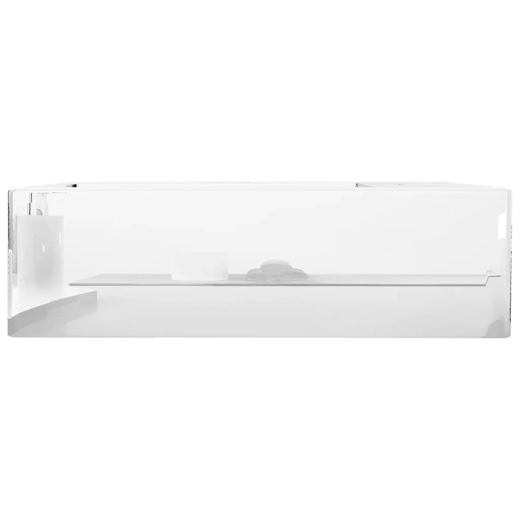 Lavandino con Troppopieno 49x25x15 cm in Ceramica Argento cod mxl 48375