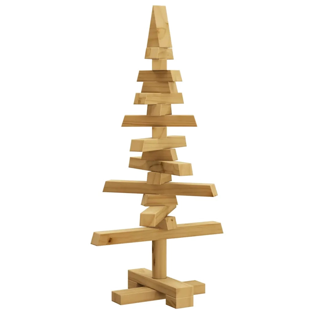 Albero di Natale in legno Marrone 60 cm Legno di pino massello 42016697