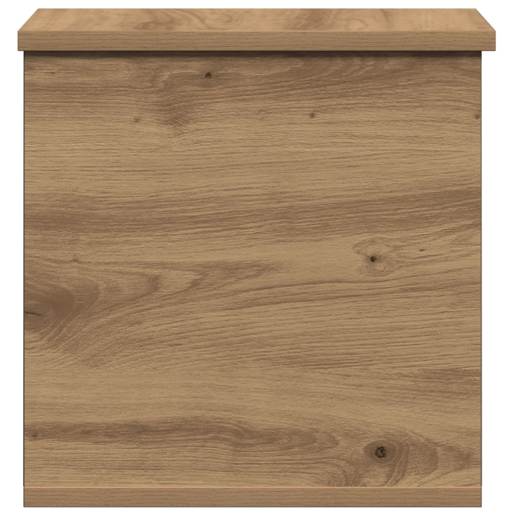 Scatola di Stoccaggio  in Rovere Artigianale 30x35x35 cm in Legno Ingegnerizzato