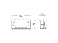 Applique da Esterno E27 in Alluminio Sovil Bianco