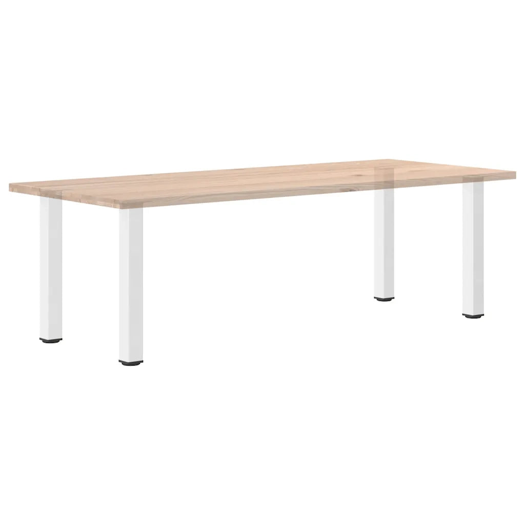 vidaXL Gambe per tavolo consolle 4 pz Bianche 72-74 cm Acciaio