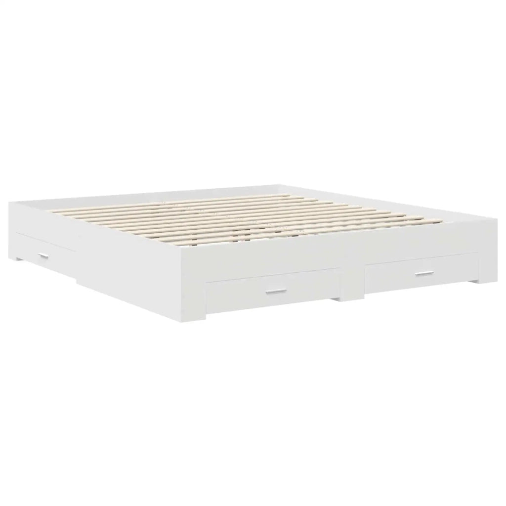 Struttura del letto Bianco 180 x 200 cm Legno multistrato 3411943
