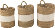 Set di J-Line a 3 mani - zeagras - bianco/naturale