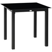 Tavolo da giardino esterno ¨C Xylo ¨C nero, 80x80x74 cm
