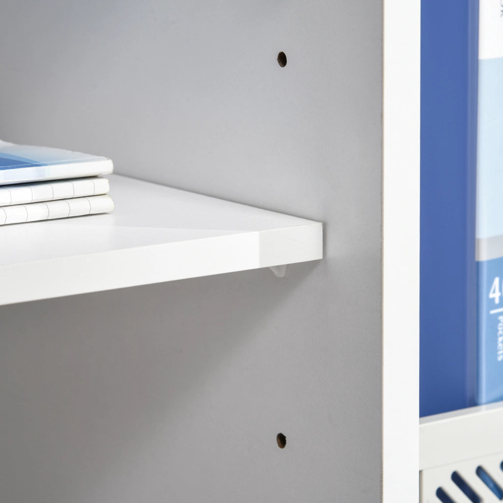 Mobiletto Porta Stampante con Cassetti ¨C zephmum ¨C 100x35x65cm, Nero e Bianco