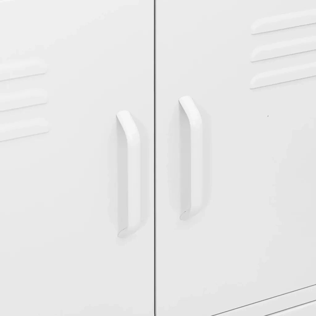 Armadietto Bianco 80x35x101,5 cm in Acciaio 336143