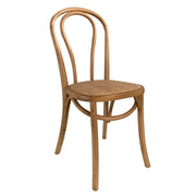 LÚZETE - SEDIA IN LEGNO DI BETULLA CON SEDUTA IN RATTAN NATURALE AKIRA