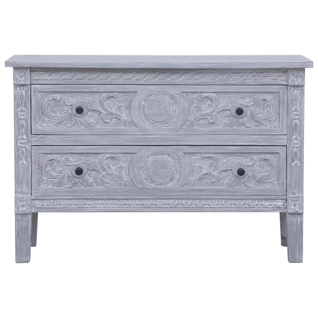 Credenza con 2 Cassetti 90x30x60 cm in Legno Massello di Mogano 283851